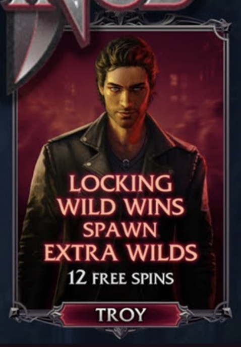 Troy, Immortal Romance 2 Free Spins character